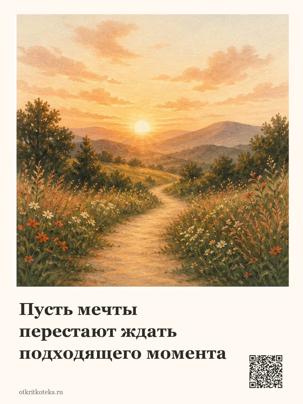 Солнечная тропа ведёт к горам
