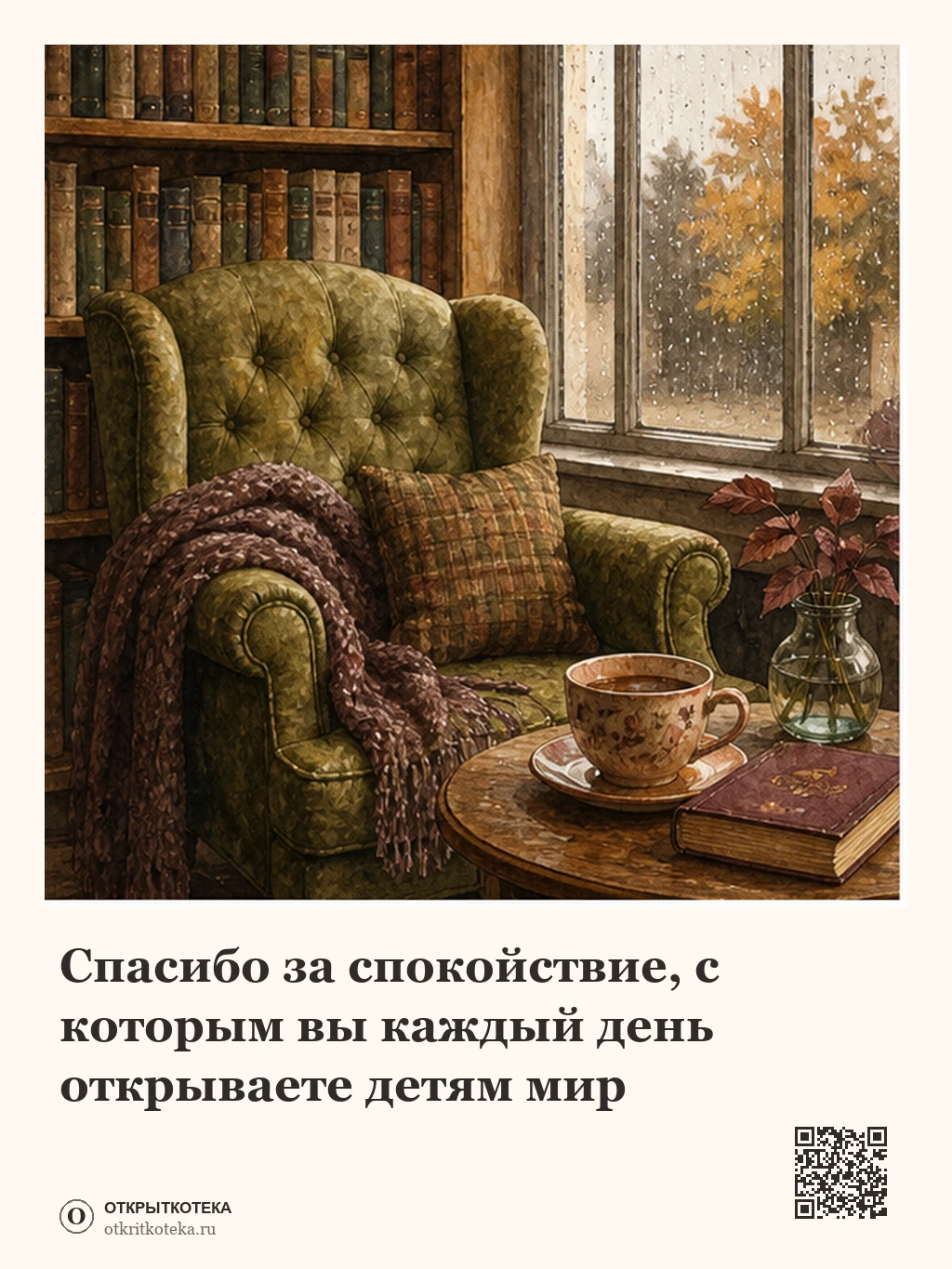 Осенний ботанический лист и тетрадь