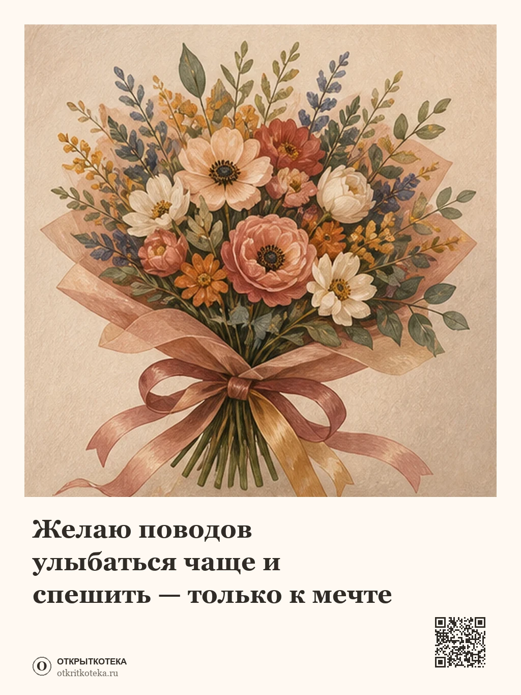 Пышный букет с лентами ко дню рождения