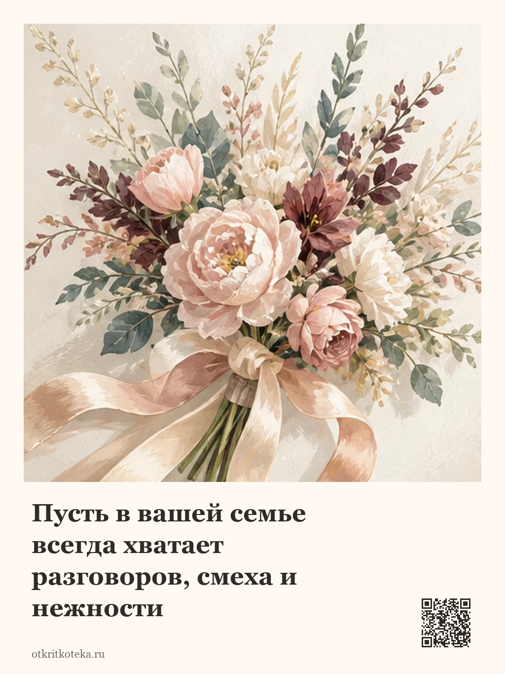 Свадебный букет с лентами