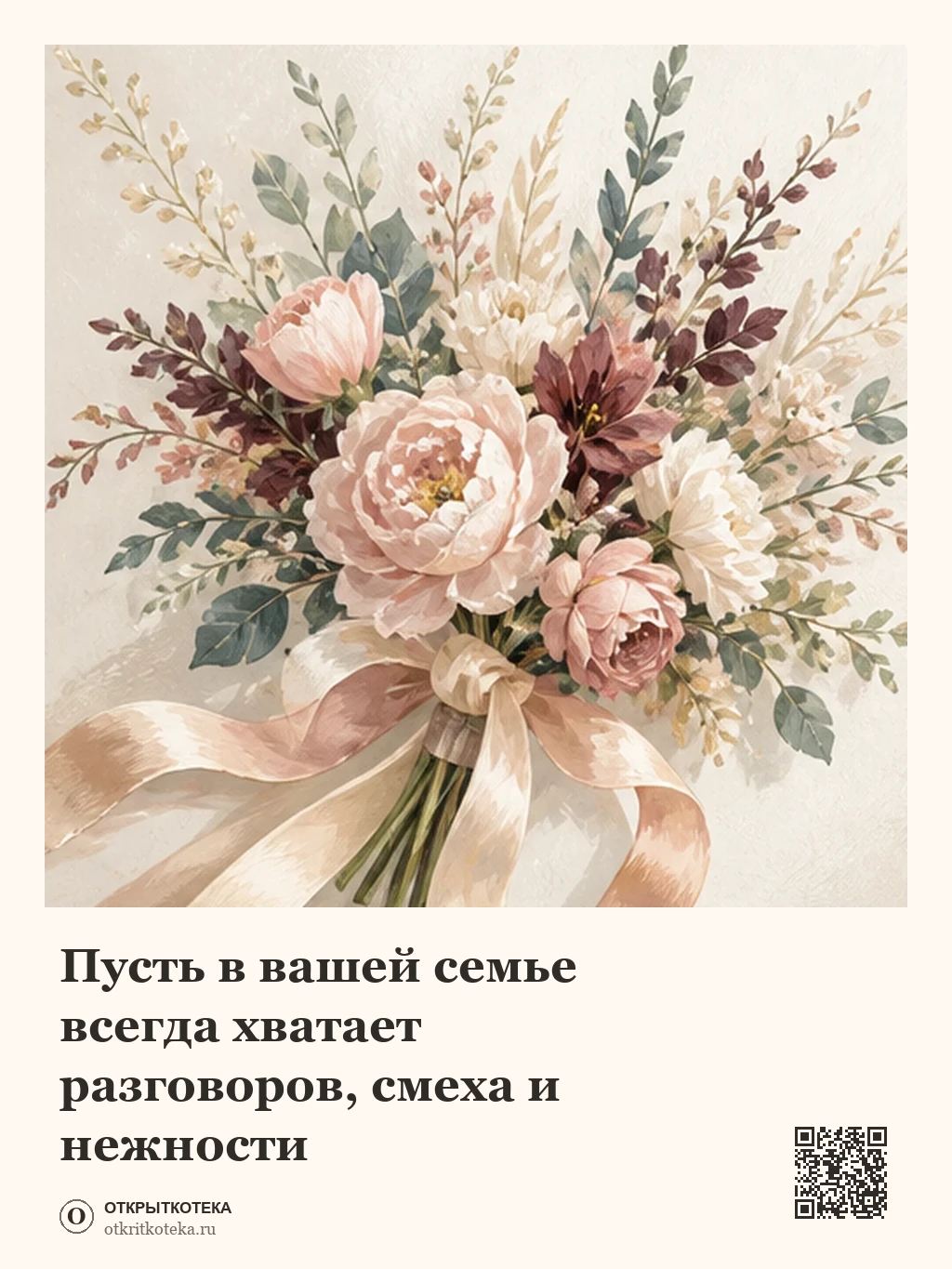 Свадебный букет с лентами