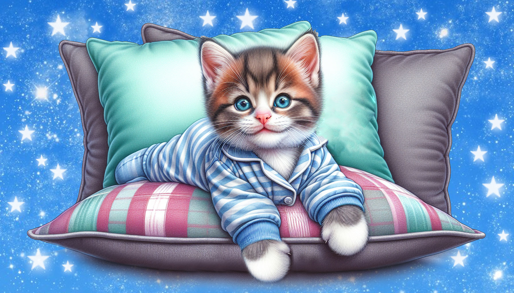 открытки с котятами спокойной ночи