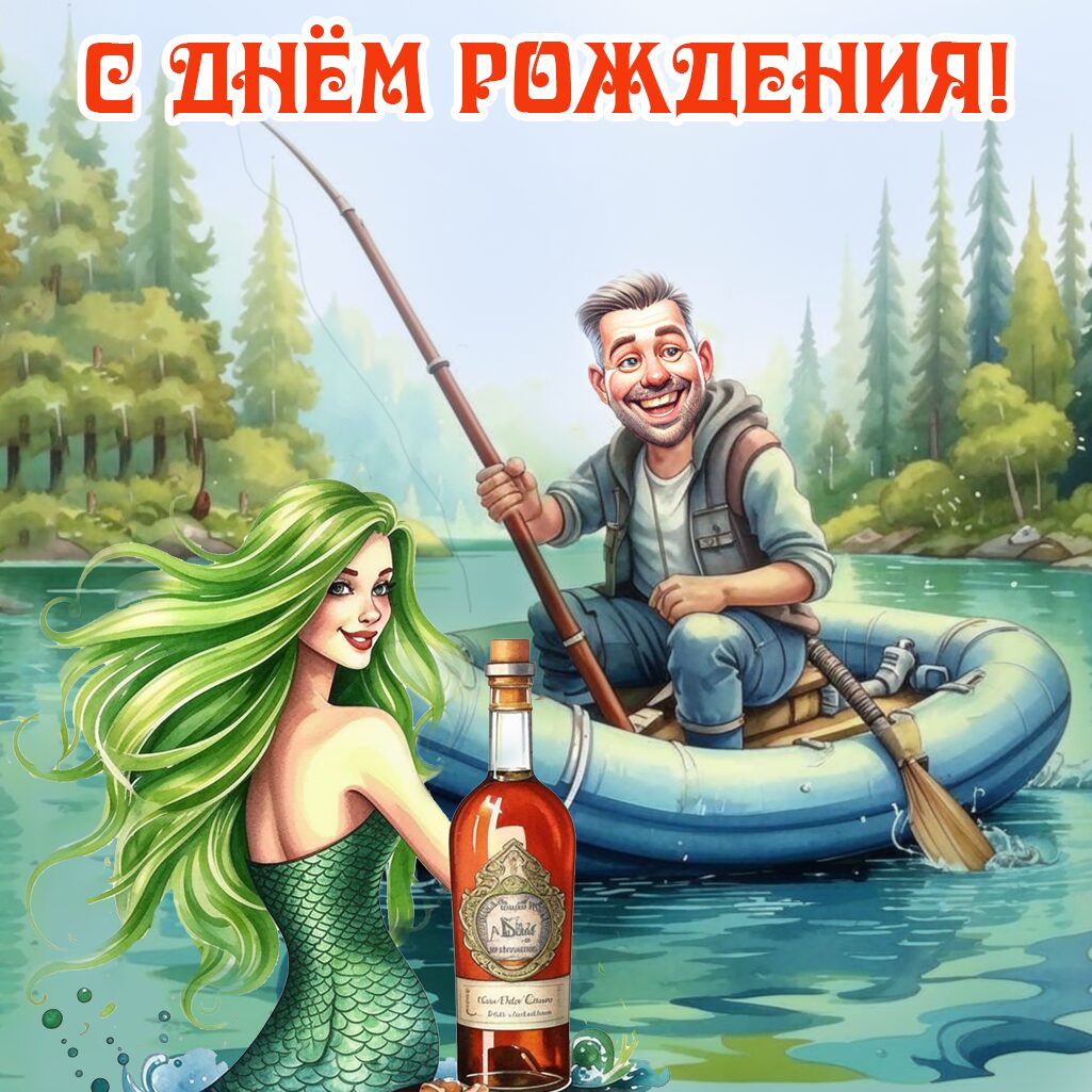 поздравление с днём рождения рыбаку