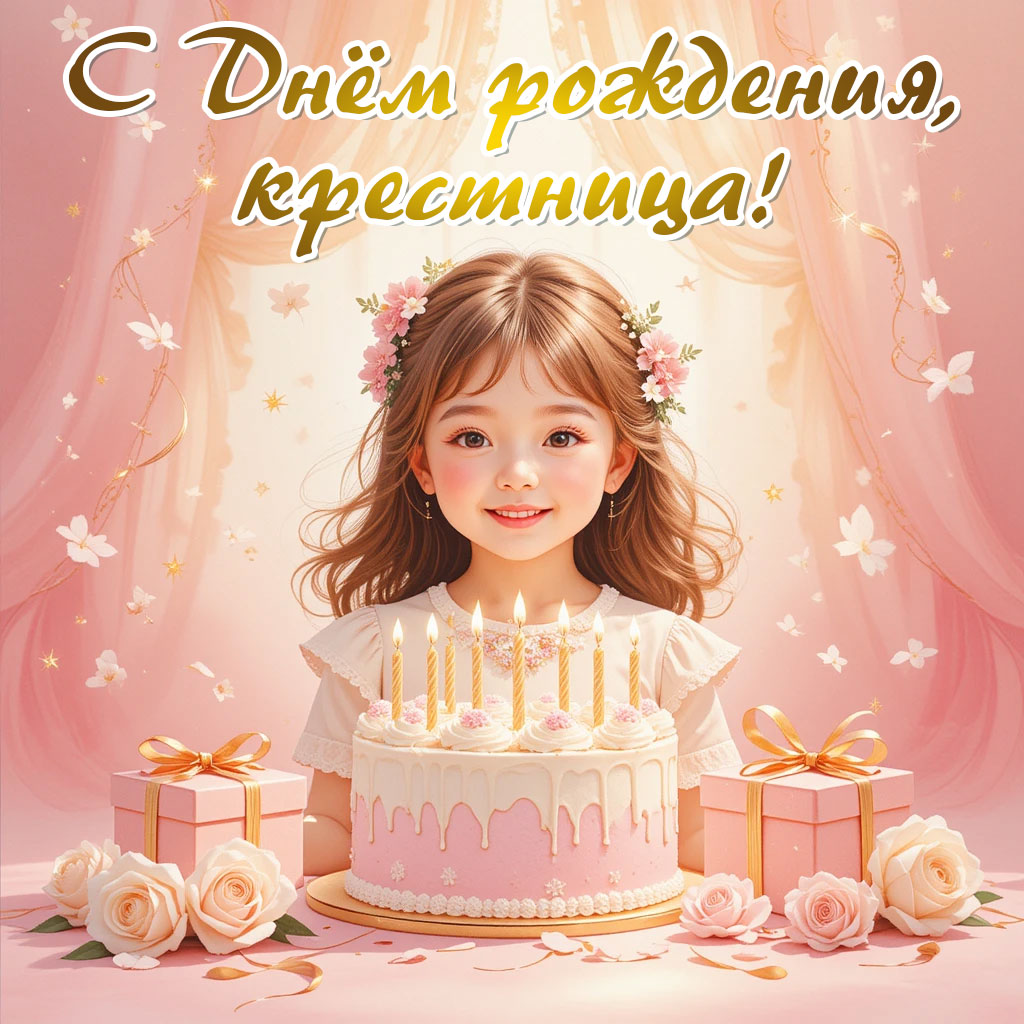 красивые слова крестнице
